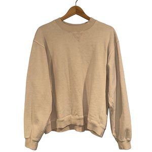 Pacsun Loose Fit Tan Crewneck Sweatshirt